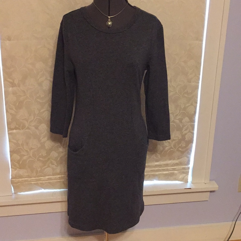 Gap French Terry Heather Grey Dress w/ Pockets